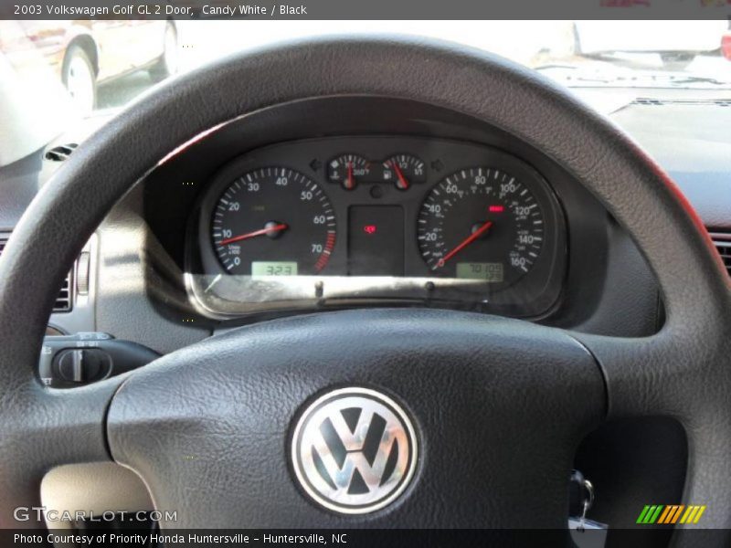 Candy White / Black 2003 Volkswagen Golf GL 2 Door
