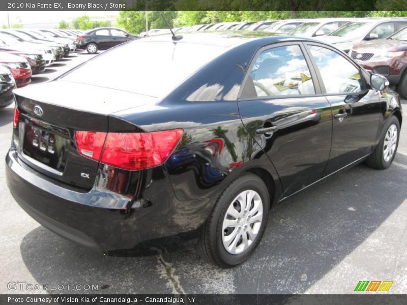 Ebony Black / Stone 2010 Kia Forte EX