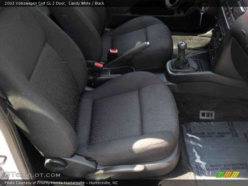 Candy White / Black 2003 Volkswagen Golf GL 2 Door