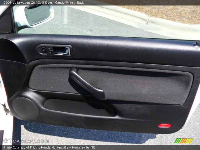 Candy White / Black 2003 Volkswagen Golf GL 2 Door