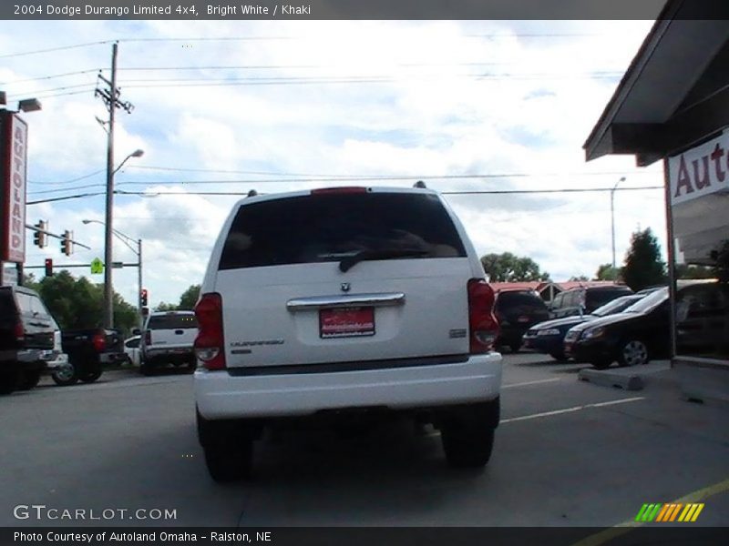 Bright White / Khaki 2004 Dodge Durango Limited 4x4