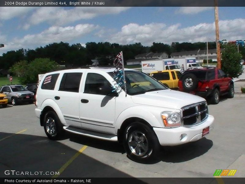 Bright White / Khaki 2004 Dodge Durango Limited 4x4