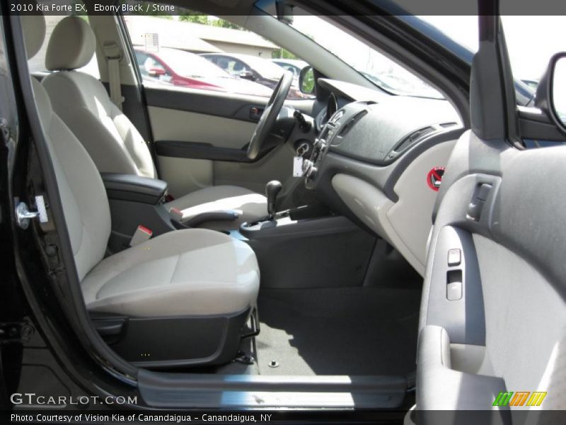 Ebony Black / Stone 2010 Kia Forte EX
