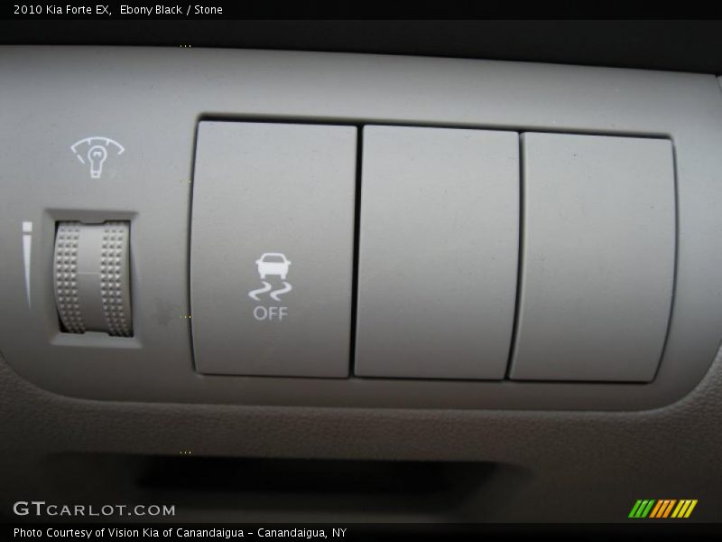 Ebony Black / Stone 2010 Kia Forte EX