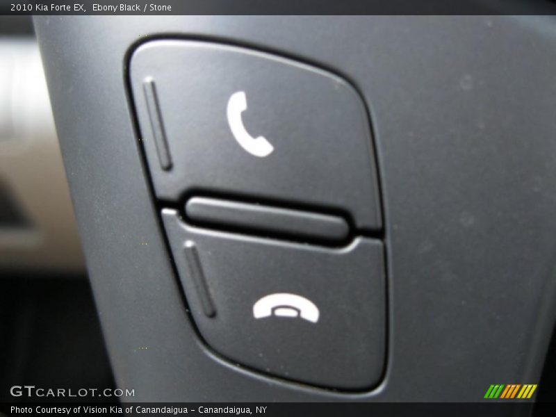 Ebony Black / Stone 2010 Kia Forte EX