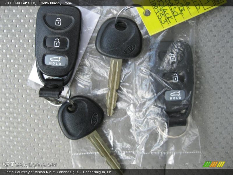Ebony Black / Stone 2010 Kia Forte EX