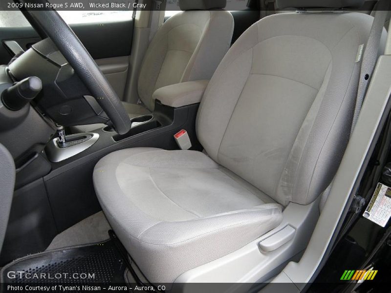 Wicked Black / Gray 2009 Nissan Rogue S AWD