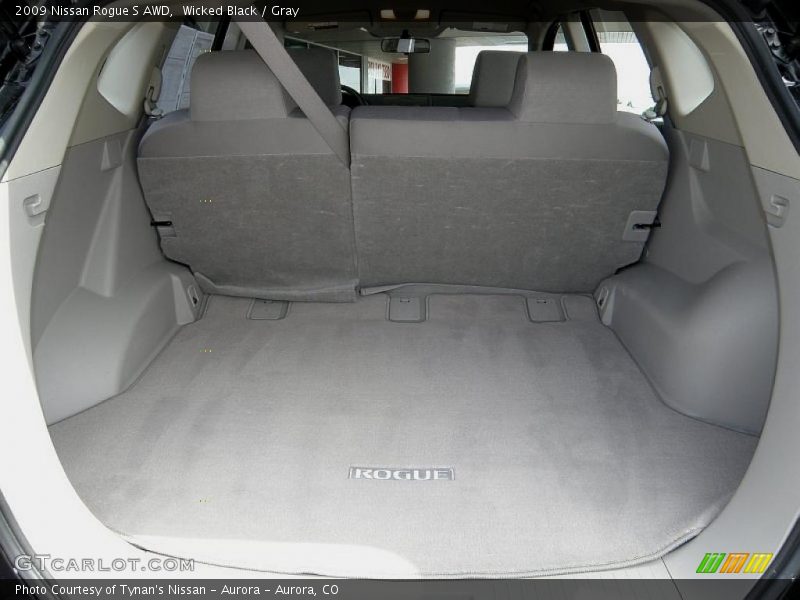 Wicked Black / Gray 2009 Nissan Rogue S AWD