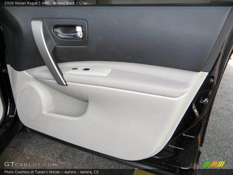 Wicked Black / Gray 2009 Nissan Rogue S AWD