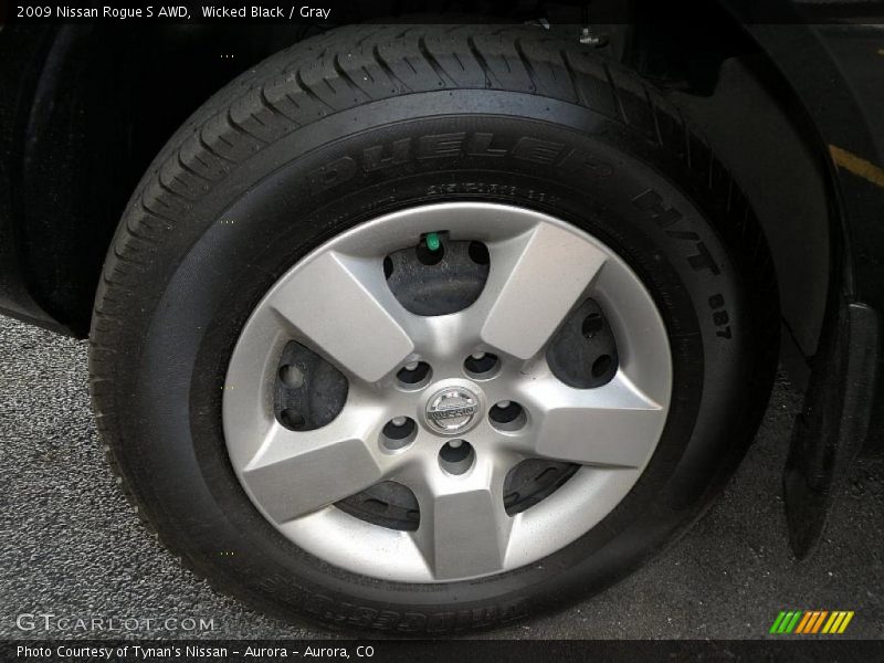 Wicked Black / Gray 2009 Nissan Rogue S AWD