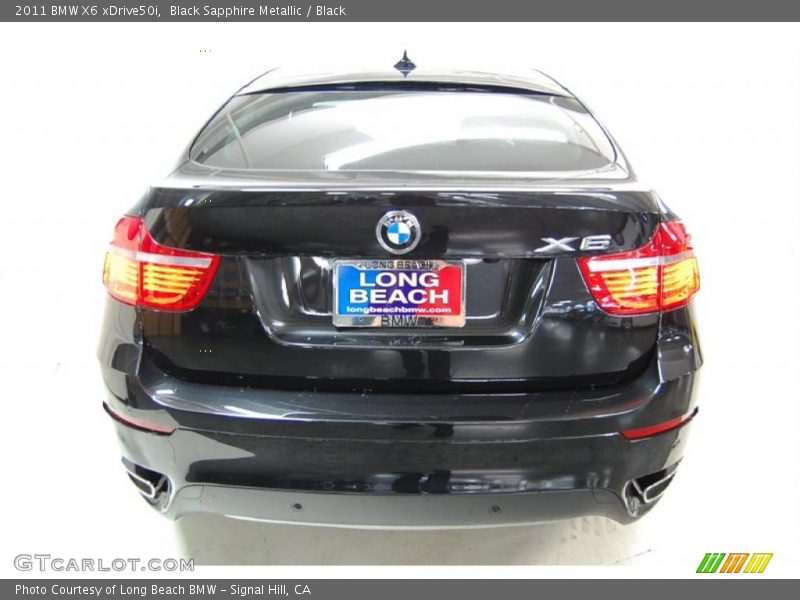 Black Sapphire Metallic / Black 2011 BMW X6 xDrive50i