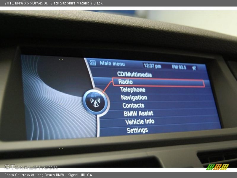 Black Sapphire Metallic / Black 2011 BMW X6 xDrive50i