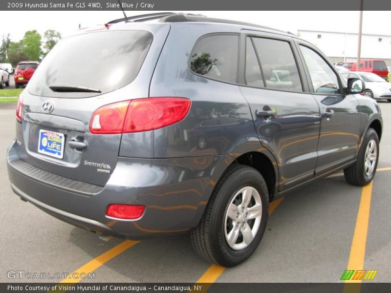 Slate Blue / Gray 2009 Hyundai Santa Fe GLS 4WD