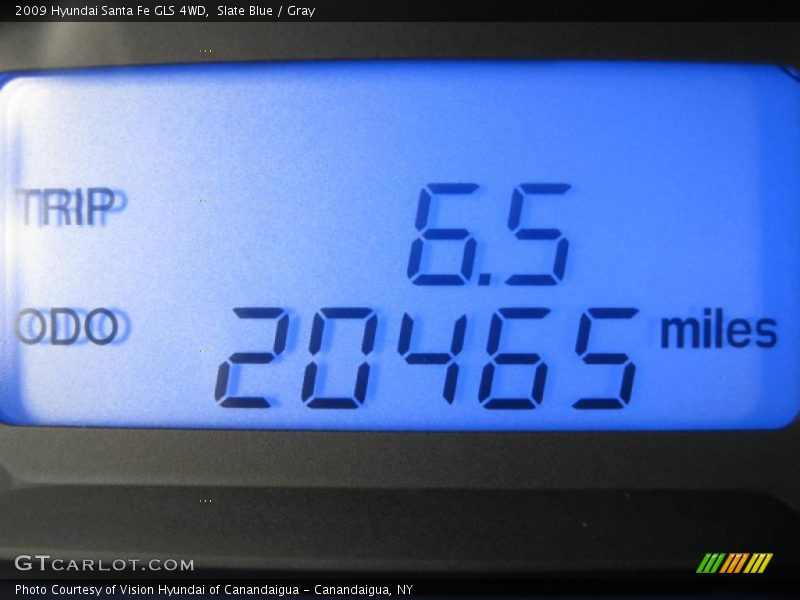 Slate Blue / Gray 2009 Hyundai Santa Fe GLS 4WD