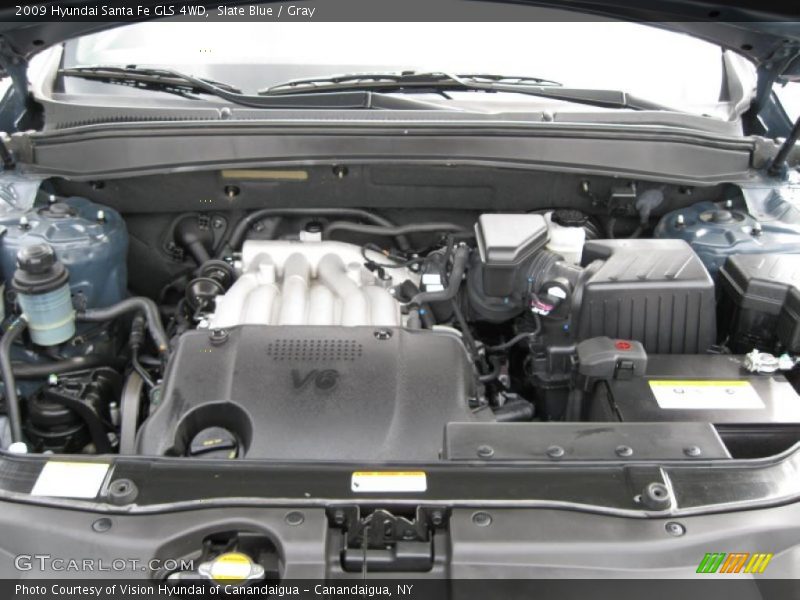 Slate Blue / Gray 2009 Hyundai Santa Fe GLS 4WD