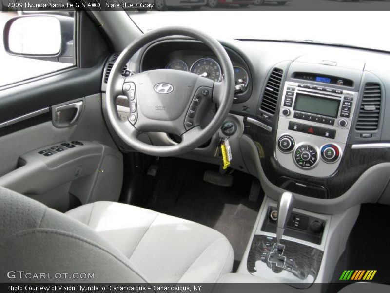 Slate Blue / Gray 2009 Hyundai Santa Fe GLS 4WD
