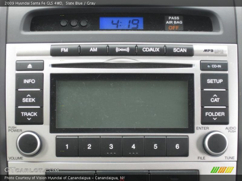 Slate Blue / Gray 2009 Hyundai Santa Fe GLS 4WD