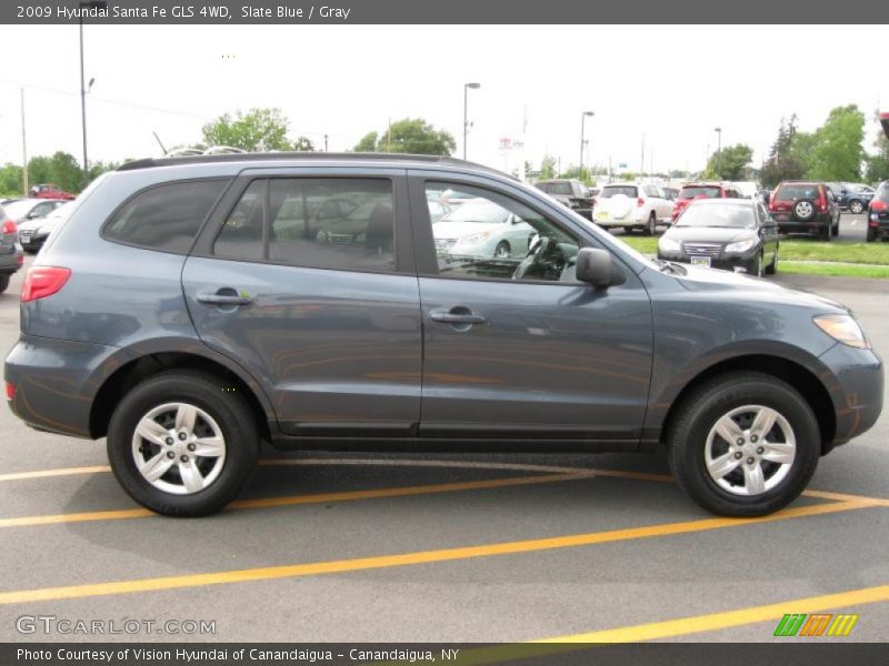 Slate Blue / Gray 2009 Hyundai Santa Fe GLS 4WD