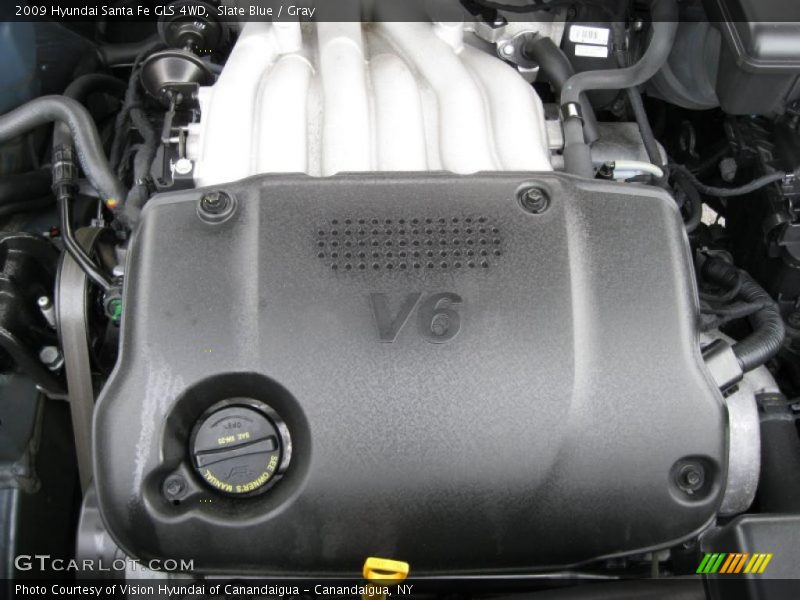 Slate Blue / Gray 2009 Hyundai Santa Fe GLS 4WD