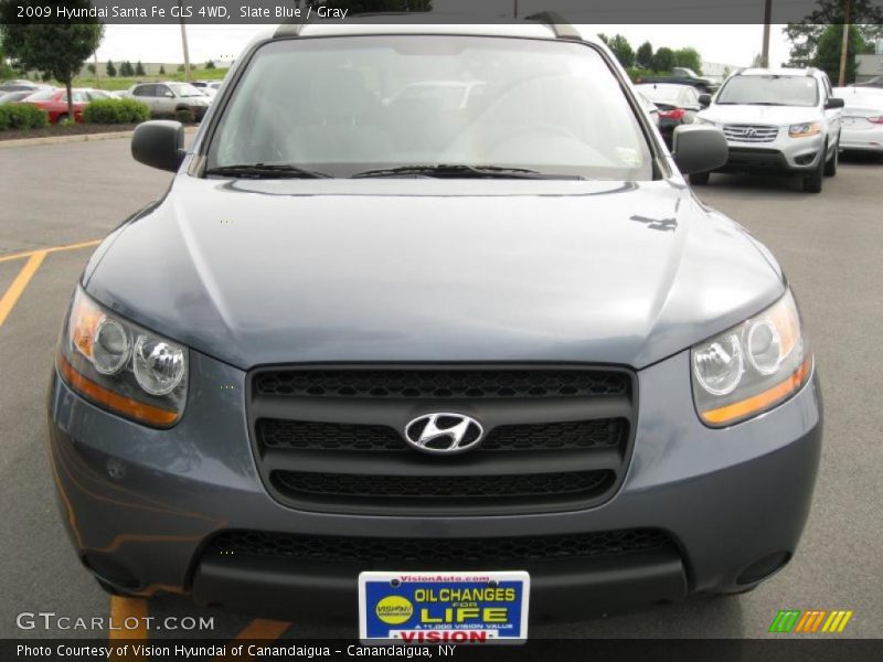 Slate Blue / Gray 2009 Hyundai Santa Fe GLS 4WD