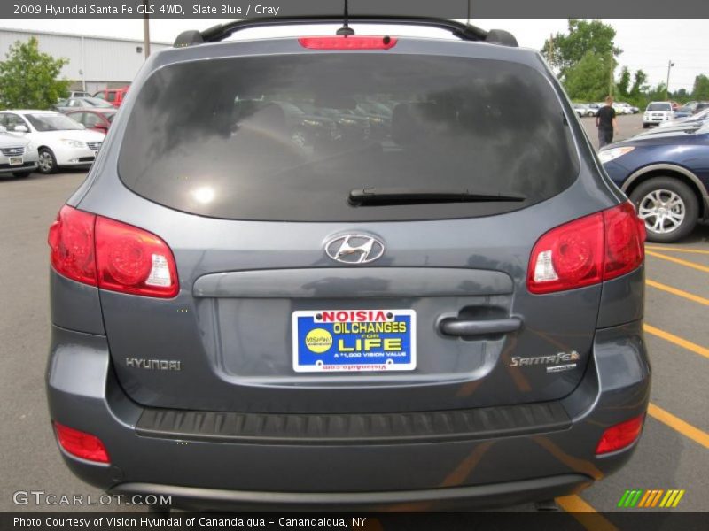 Slate Blue / Gray 2009 Hyundai Santa Fe GLS 4WD