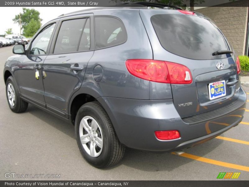 Slate Blue / Gray 2009 Hyundai Santa Fe GLS 4WD