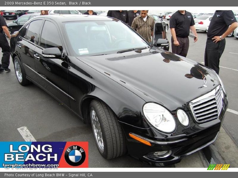Black / Black 2009 Mercedes-Benz E 350 Sedan