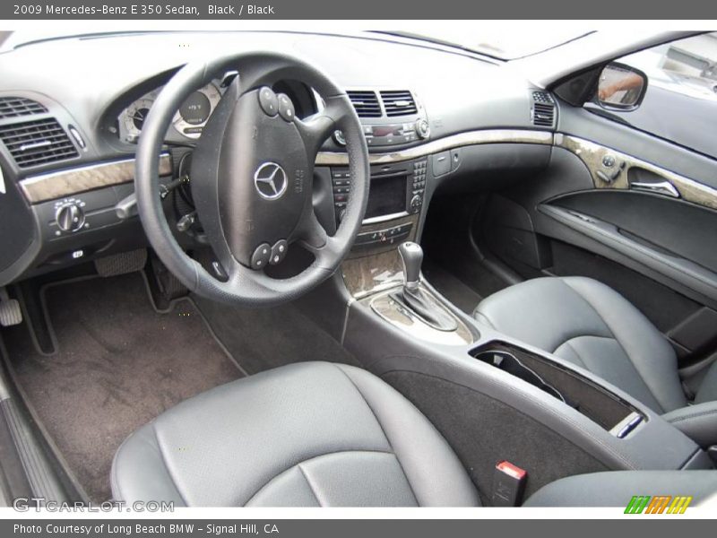 Black / Black 2009 Mercedes-Benz E 350 Sedan