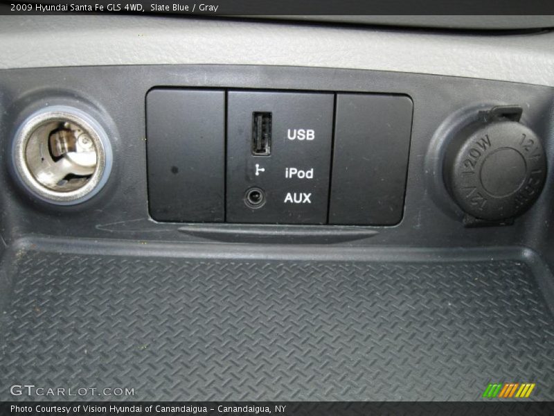 Slate Blue / Gray 2009 Hyundai Santa Fe GLS 4WD