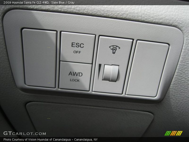 Slate Blue / Gray 2009 Hyundai Santa Fe GLS 4WD