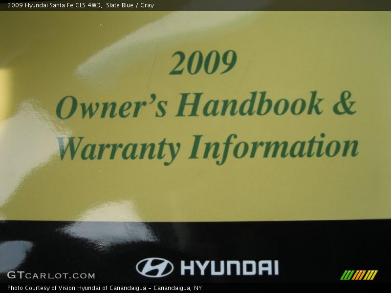 Slate Blue / Gray 2009 Hyundai Santa Fe GLS 4WD