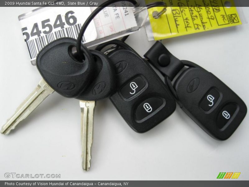 Slate Blue / Gray 2009 Hyundai Santa Fe GLS 4WD