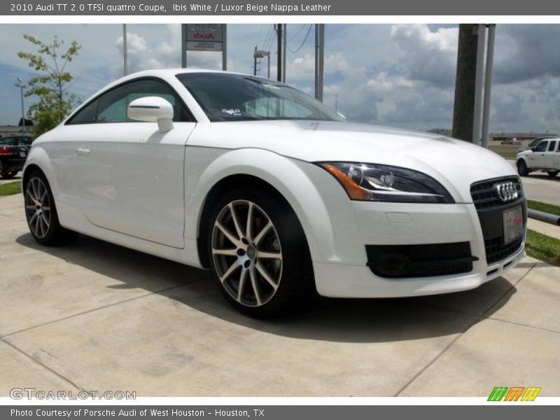 Ibis White / Luxor Beige Nappa Leather 2010 Audi TT 2.0 TFSI quattro Coupe