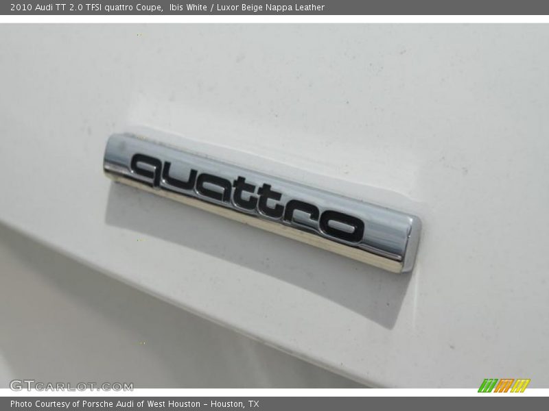 Ibis White / Luxor Beige Nappa Leather 2010 Audi TT 2.0 TFSI quattro Coupe