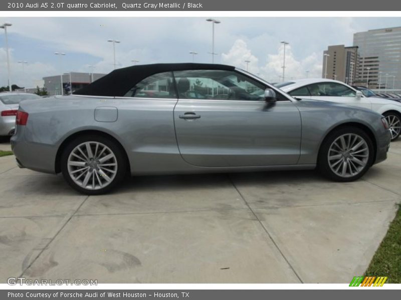 Quartz Gray Metallic / Black 2010 Audi A5 2.0T quattro Cabriolet