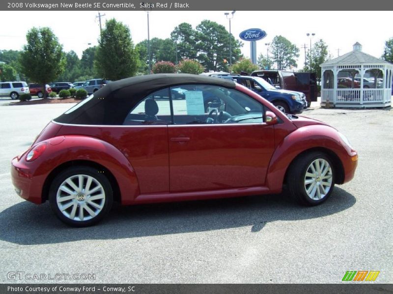 Salsa Red / Black 2008 Volkswagen New Beetle SE Convertible