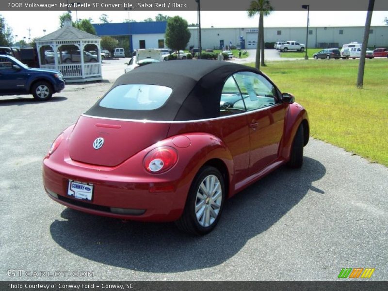 Salsa Red / Black 2008 Volkswagen New Beetle SE Convertible
