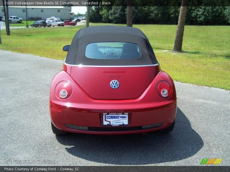 Salsa Red / Black 2008 Volkswagen New Beetle SE Convertible