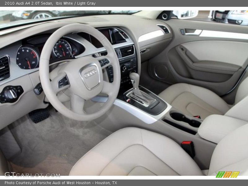  2010 A4 2.0T Sedan Light Gray Interior