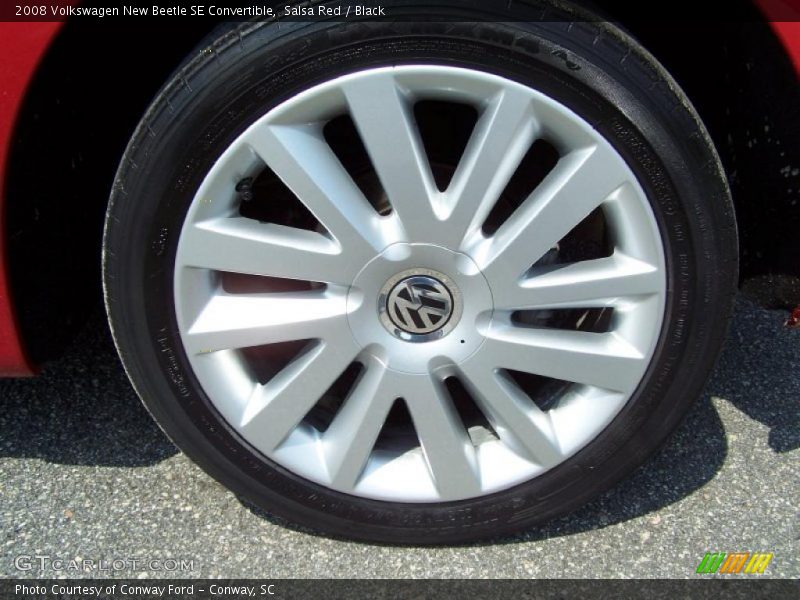 Salsa Red / Black 2008 Volkswagen New Beetle SE Convertible
