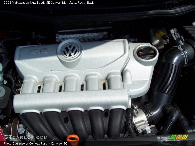 Salsa Red / Black 2008 Volkswagen New Beetle SE Convertible