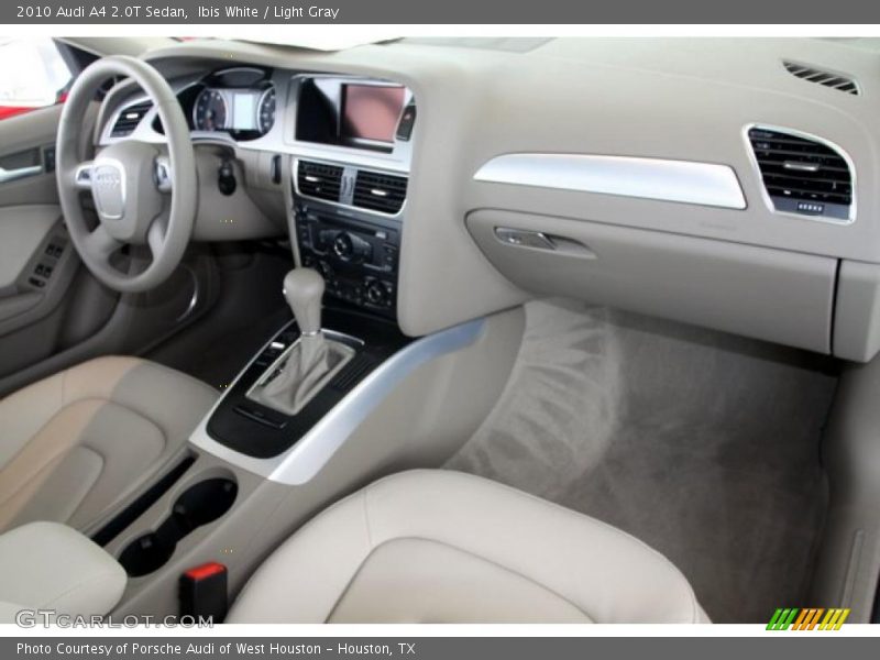 Ibis White / Light Gray 2010 Audi A4 2.0T Sedan