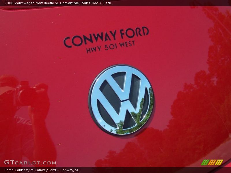 Salsa Red / Black 2008 Volkswagen New Beetle SE Convertible
