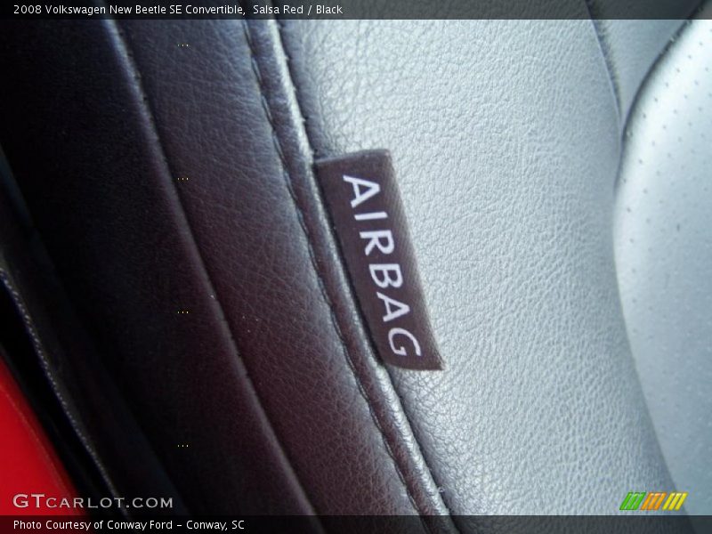 Salsa Red / Black 2008 Volkswagen New Beetle SE Convertible