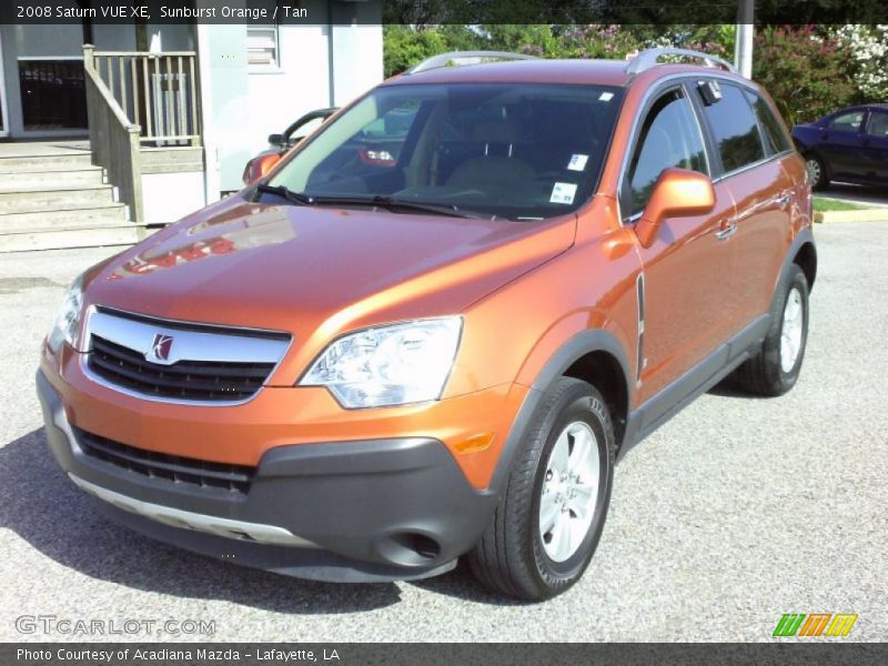 Sunburst Orange / Tan 2008 Saturn VUE XE