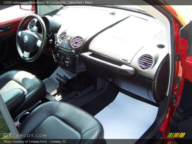 Salsa Red / Black 2008 Volkswagen New Beetle SE Convertible
