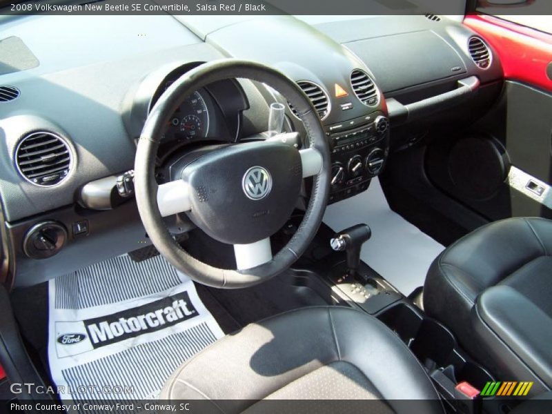 Salsa Red / Black 2008 Volkswagen New Beetle SE Convertible