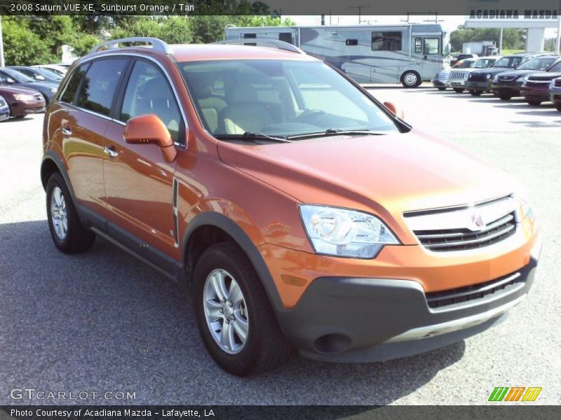 Sunburst Orange / Tan 2008 Saturn VUE XE