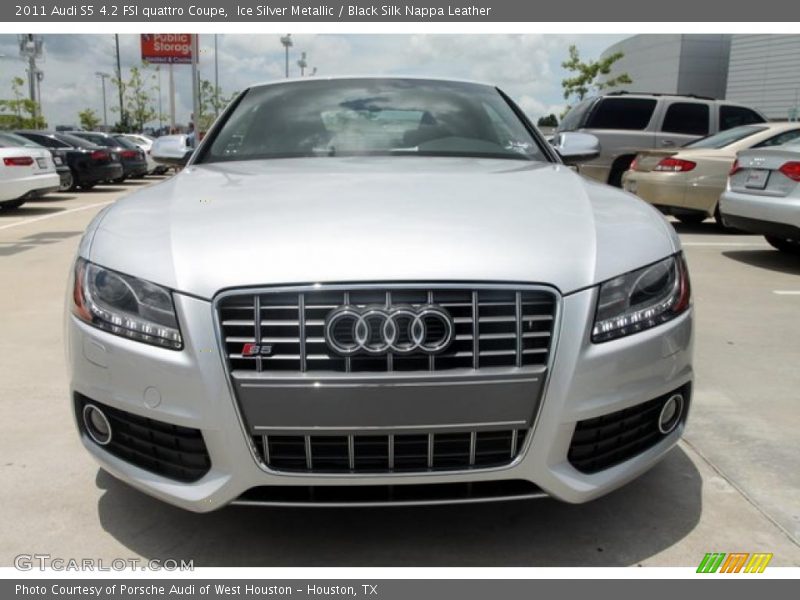 Ice Silver Metallic / Black Silk Nappa Leather 2011 Audi S5 4.2 FSI quattro Coupe
