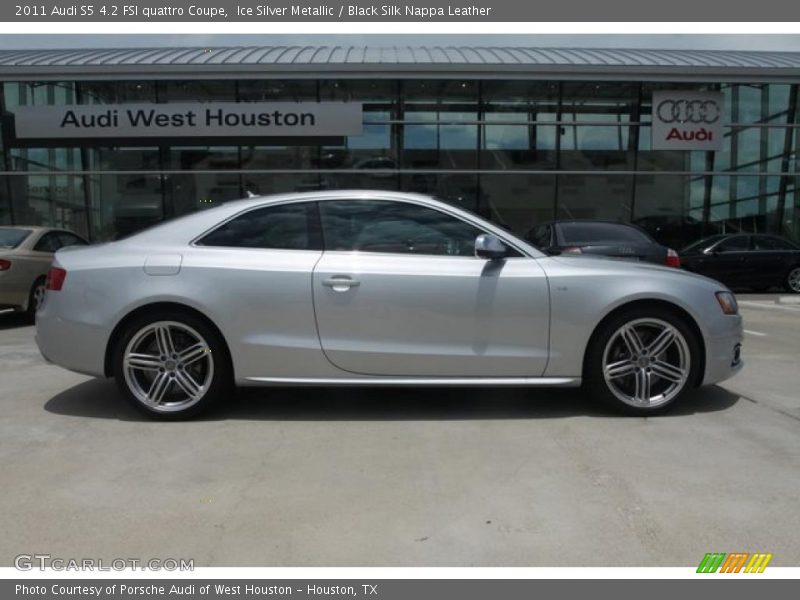 Ice Silver Metallic / Black Silk Nappa Leather 2011 Audi S5 4.2 FSI quattro Coupe